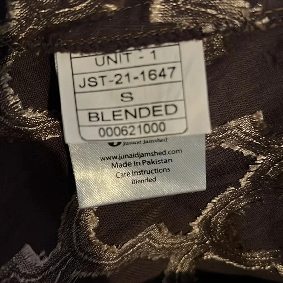 J designs Tile Print  hand embroidered Viscose Kaftan Midi dress Sz small - Picture 12 of 14